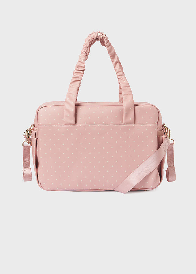 Rosy Pink Polka Dot Weekender Bag