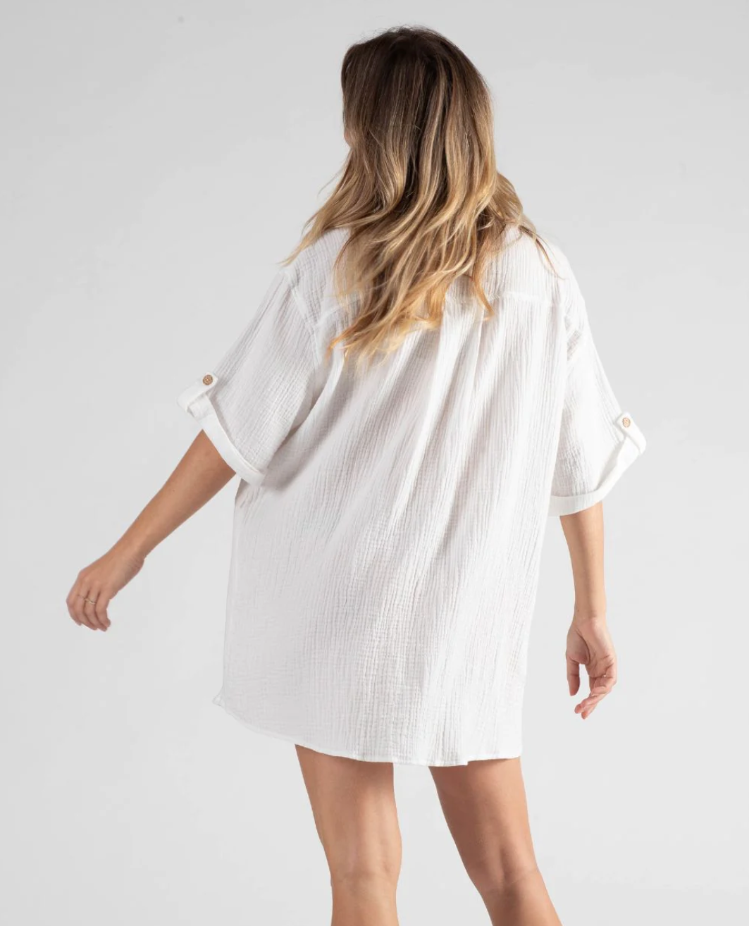 Bertille Oversized Maternity & Nursing Shirt Dress
