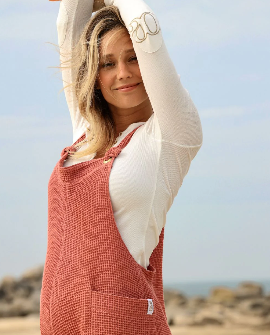 Maya Terracotta Maternity & Nursing Overalls