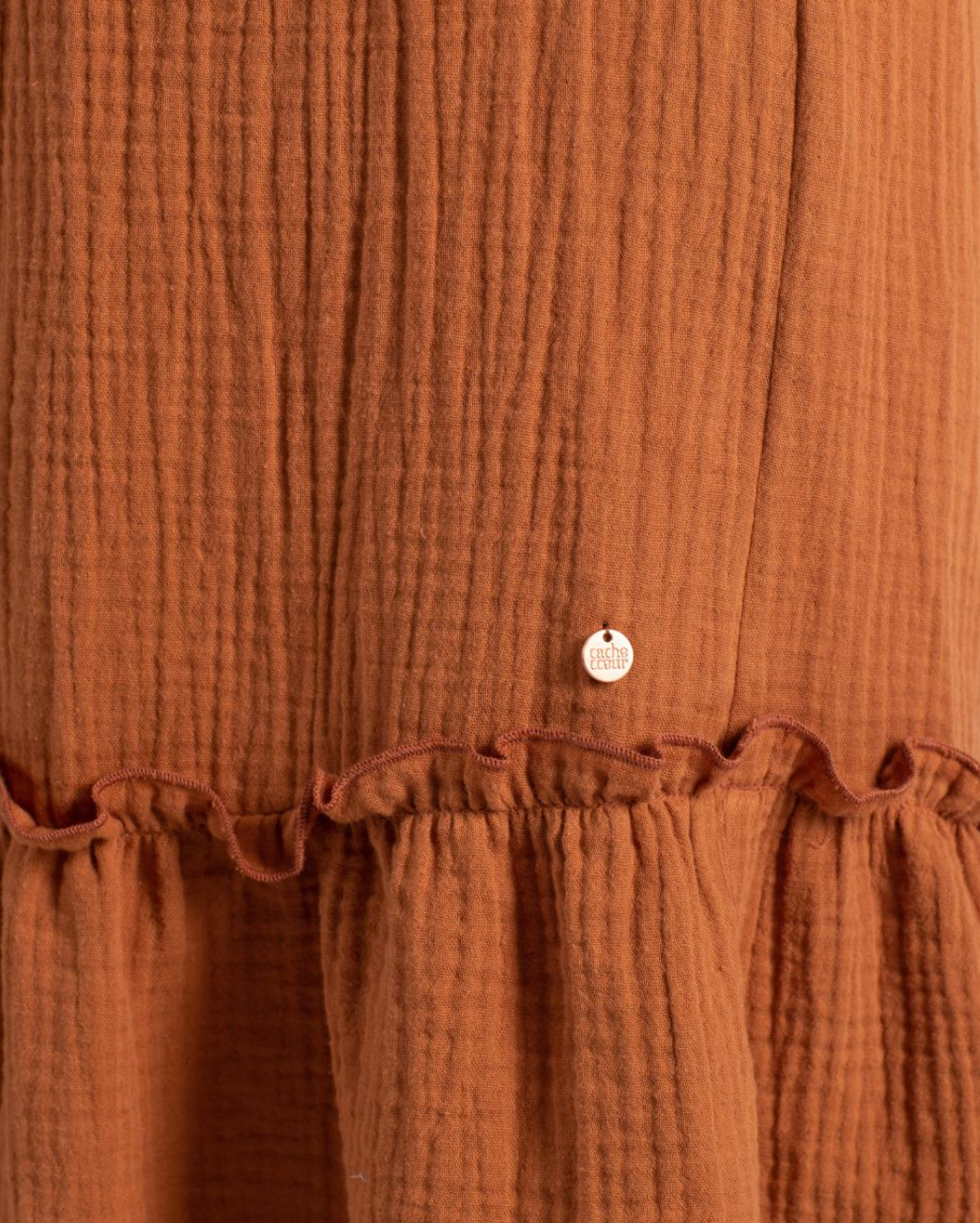 Melody Caramel Maternity & Nursing Dress