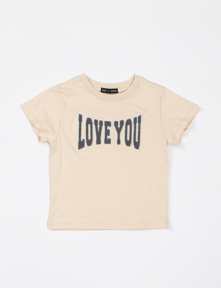 LOVE YOU Ivory Tee