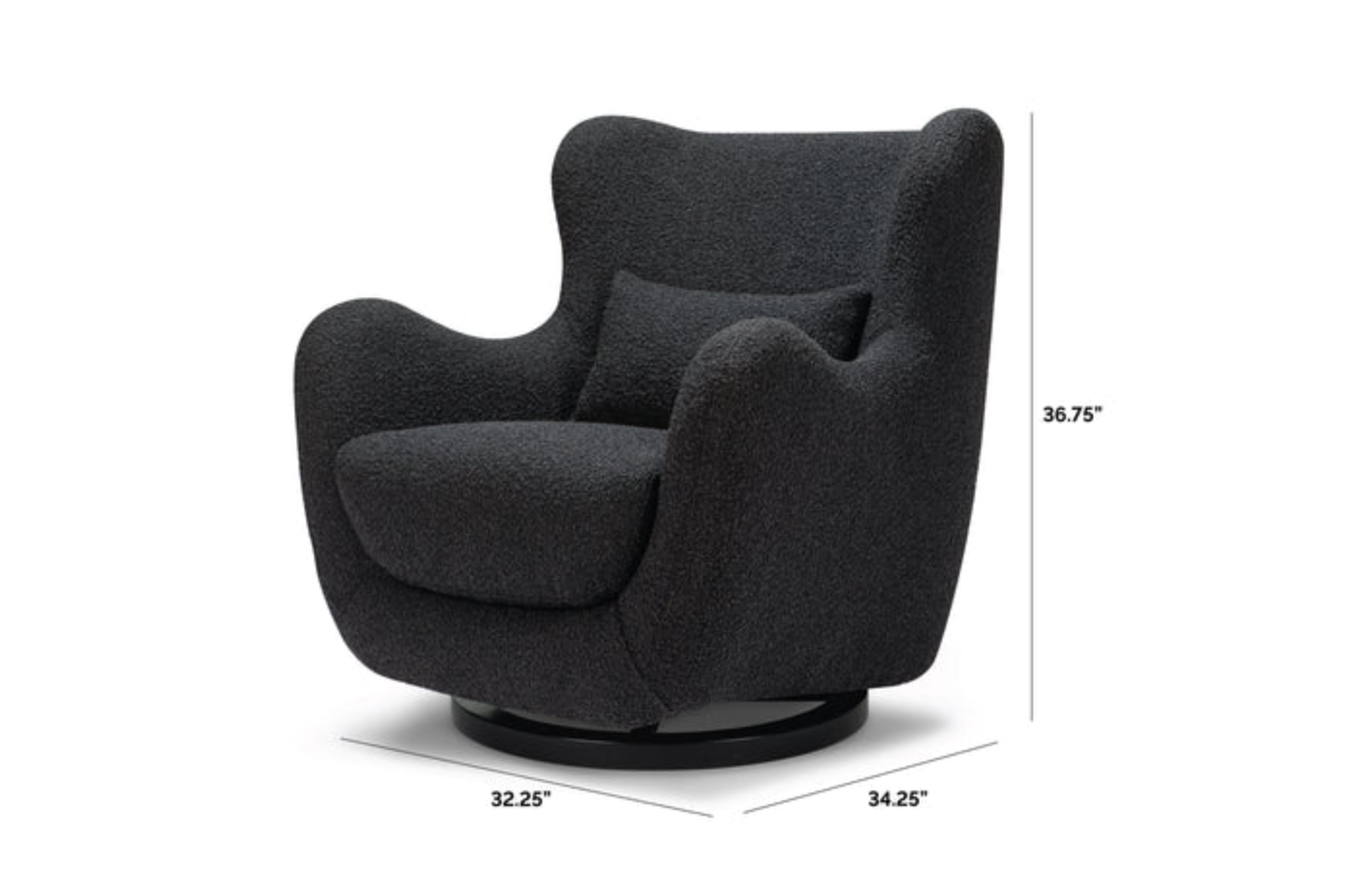 Solstice Swivel Glider In Boucle