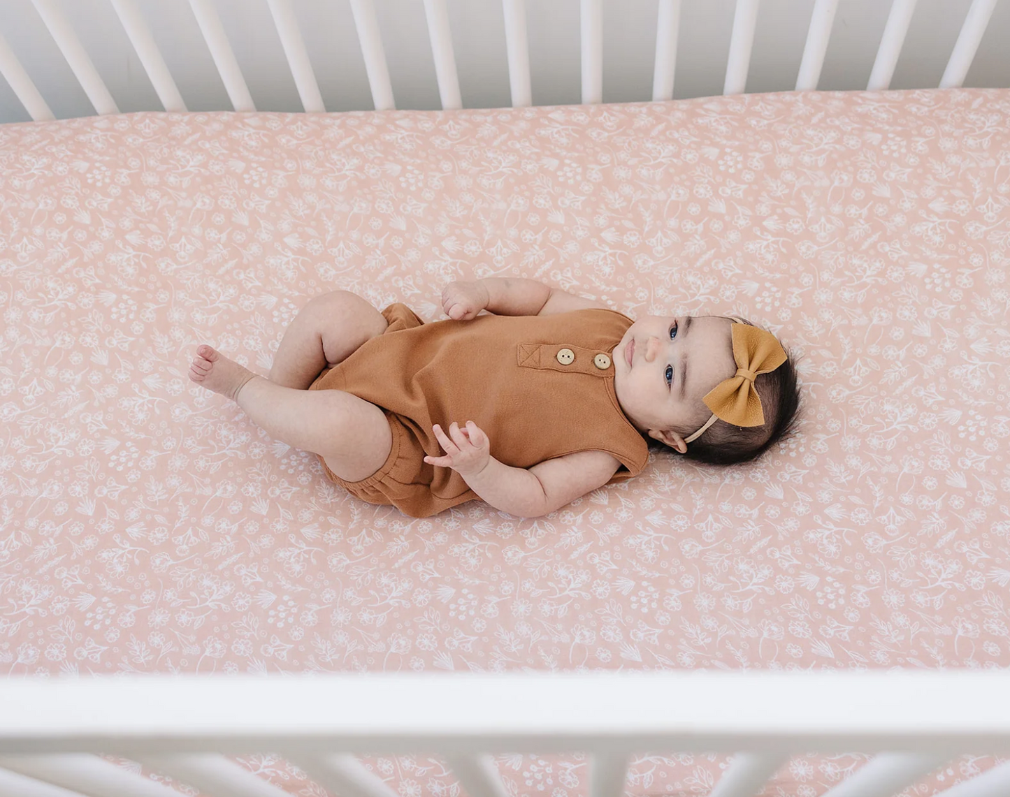 Wildflower Muslin Crib Sheet