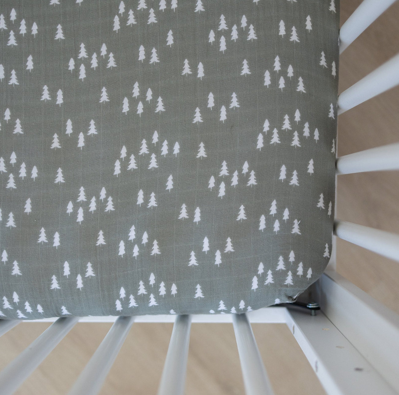 Pines Muslin Crib Sheet