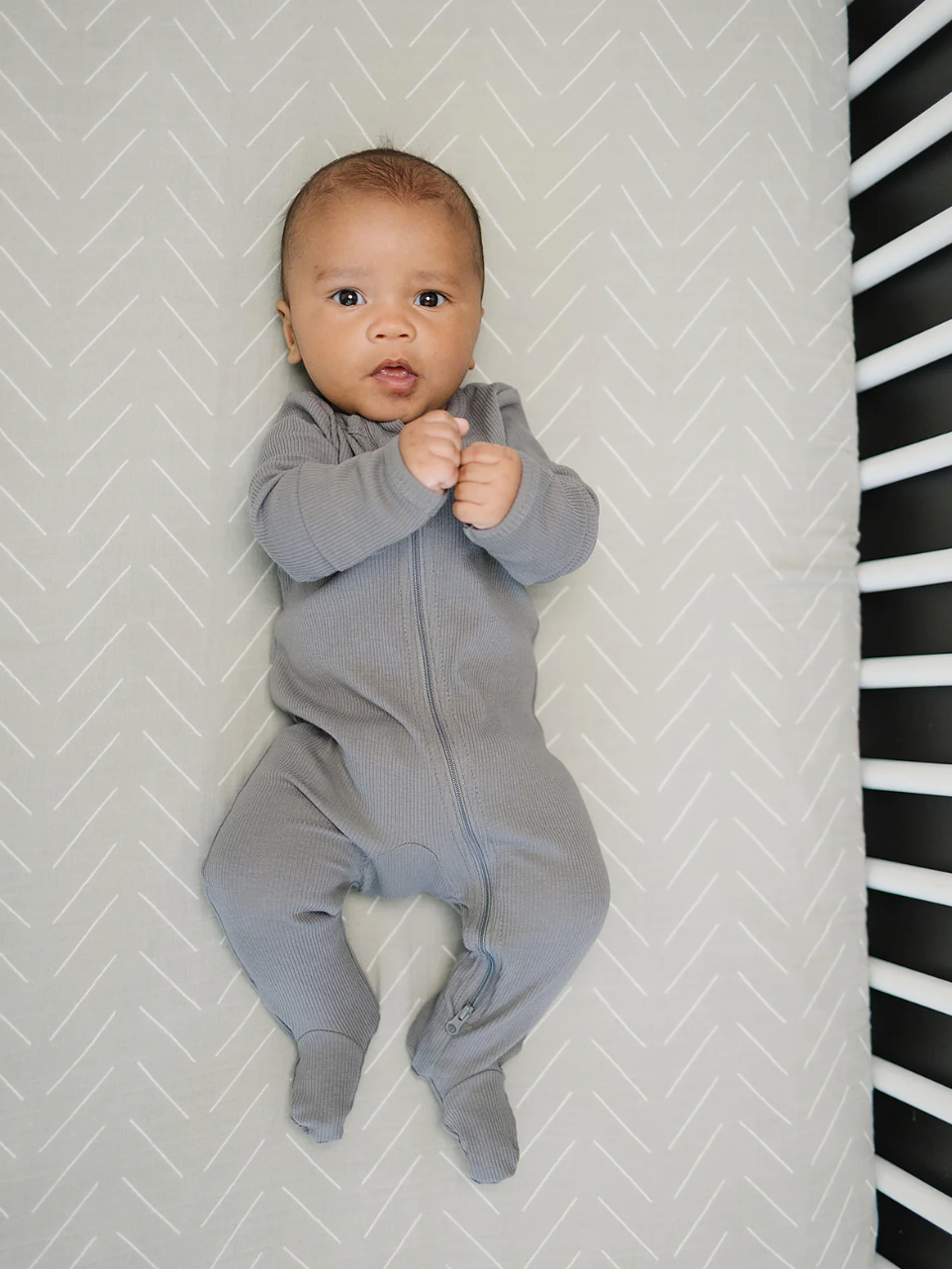 Desert Sage Muslin Crib Sheet