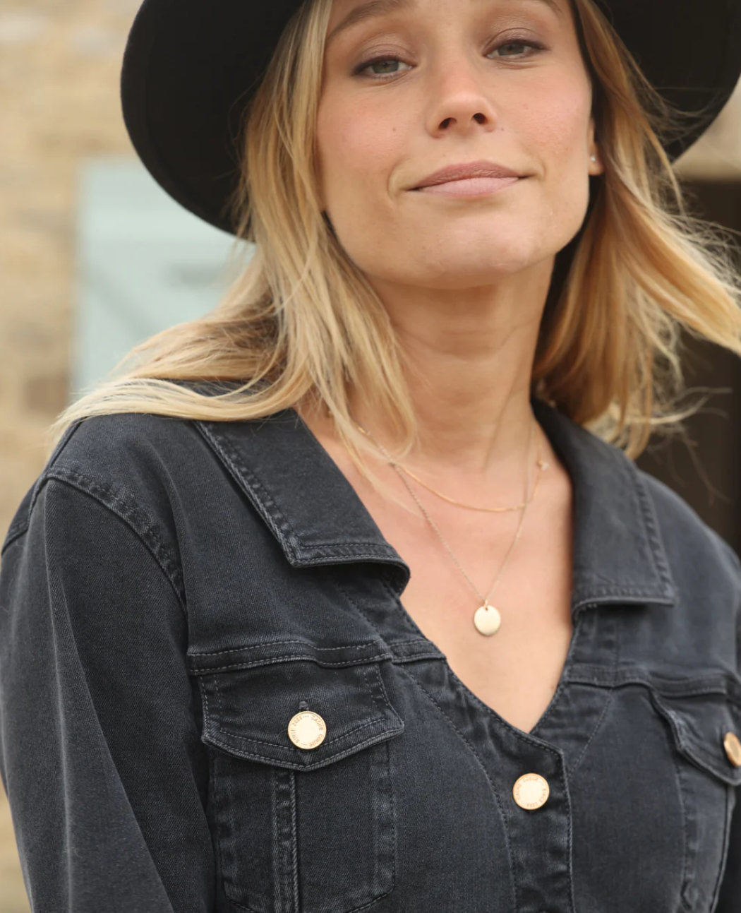 Washed Black Babydoll Dress