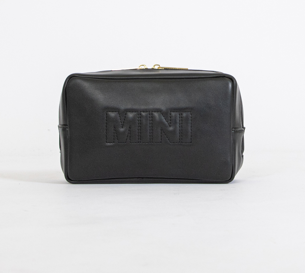 Black Vegan Mini Travel Bag