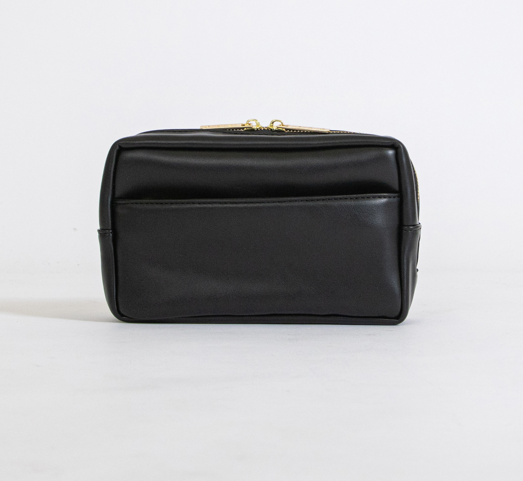 Black Vegan Mini Travel Bag