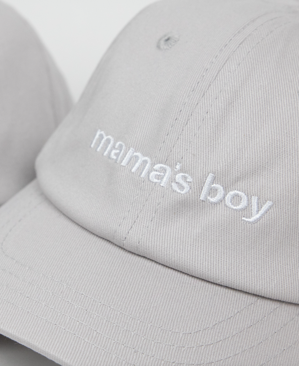 Mama's Boys Light Grey Baseball Cap