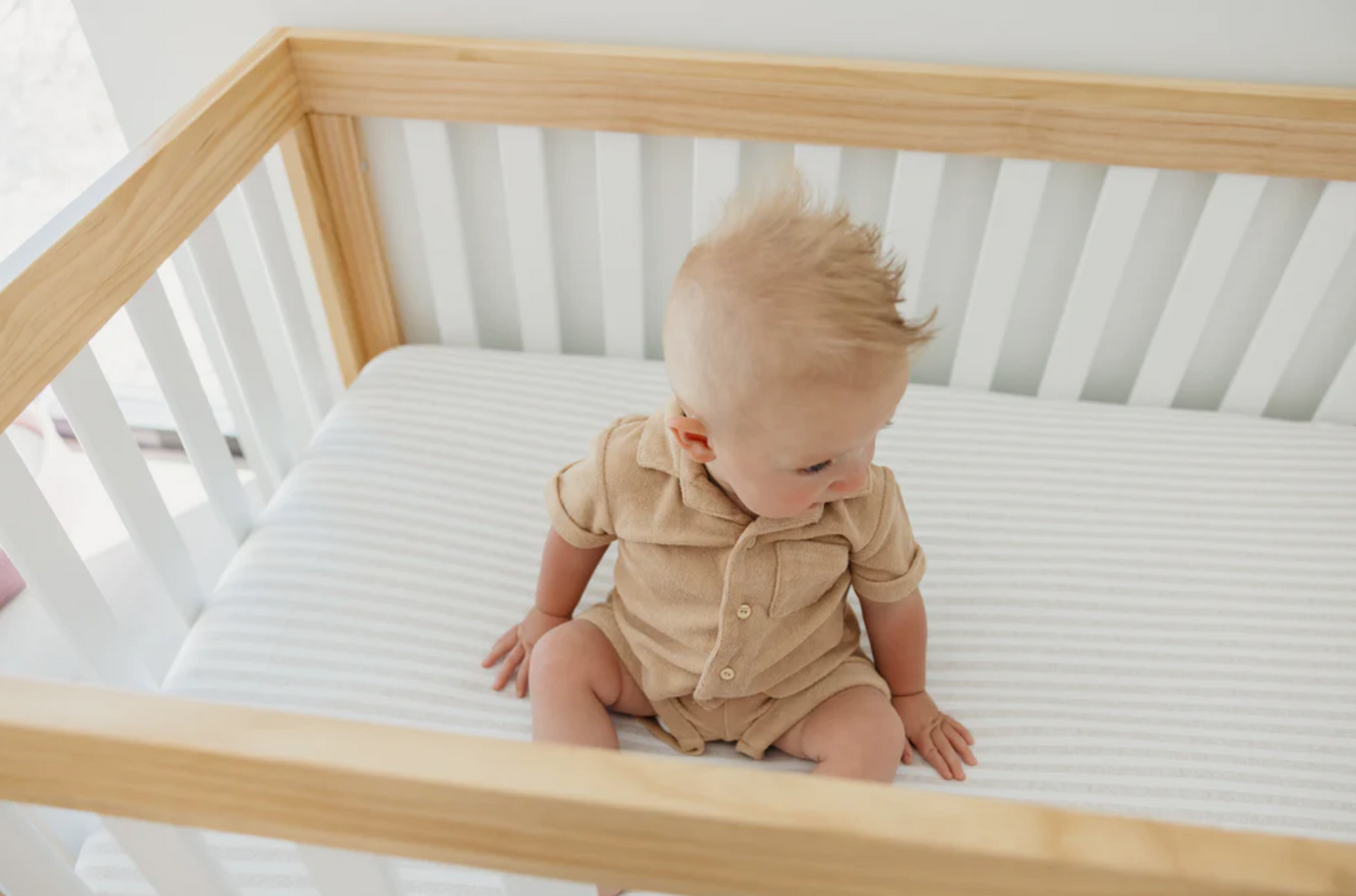 Coastal Premium Knit Fitted Crib Sheet
