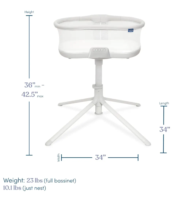 Halo Bassinest Soothing Swivel Sleeper 3.0