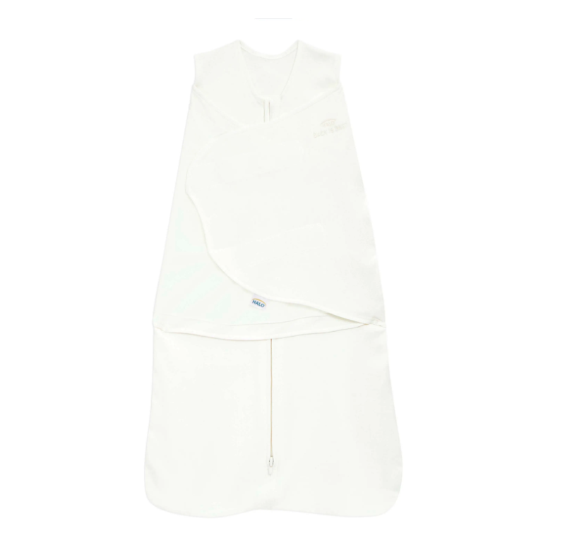 Halo Heather Cream Cotton Swaddle Sleepsack