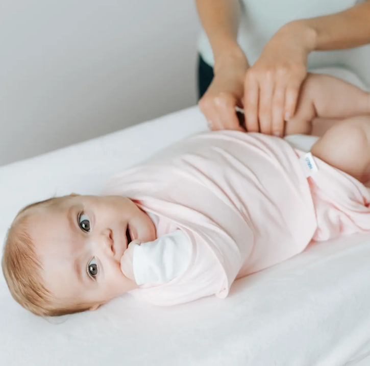 Halo Heather Pink Cotton Swaddle Sleepsack