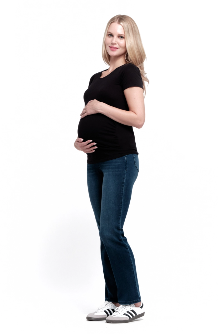Maternity 30" Better Butter Slim Straight Jean W/ Bellyband