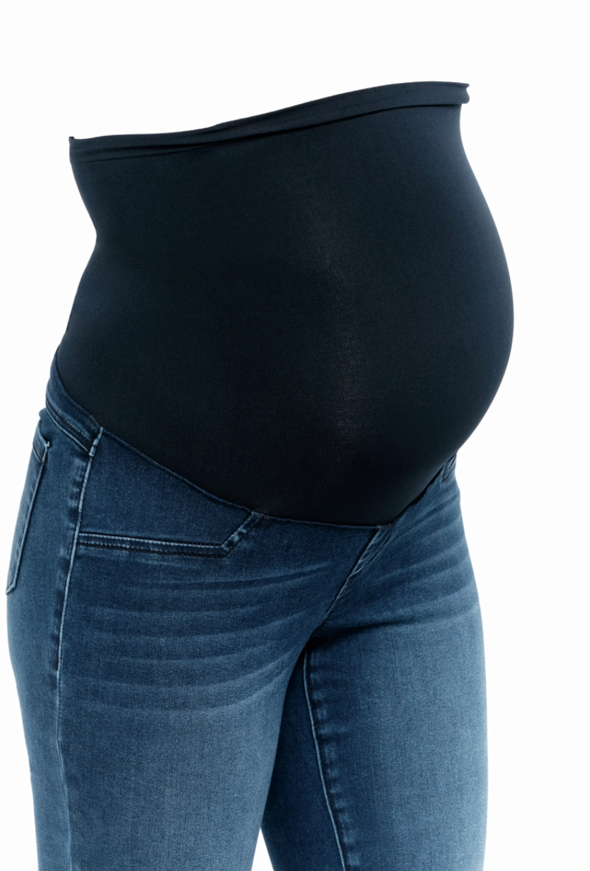 Maternity 30" Better Butter Slim Straight Jean W/ Bellyband