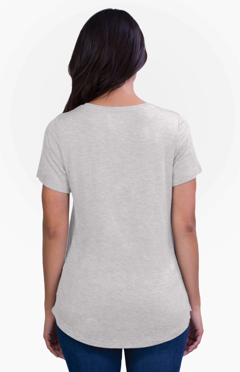 The Perfect Nursing Tee - Heather Grey