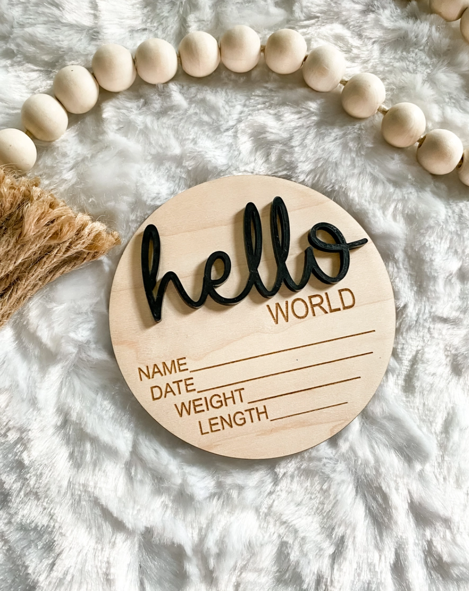 Hello World Birth Disks