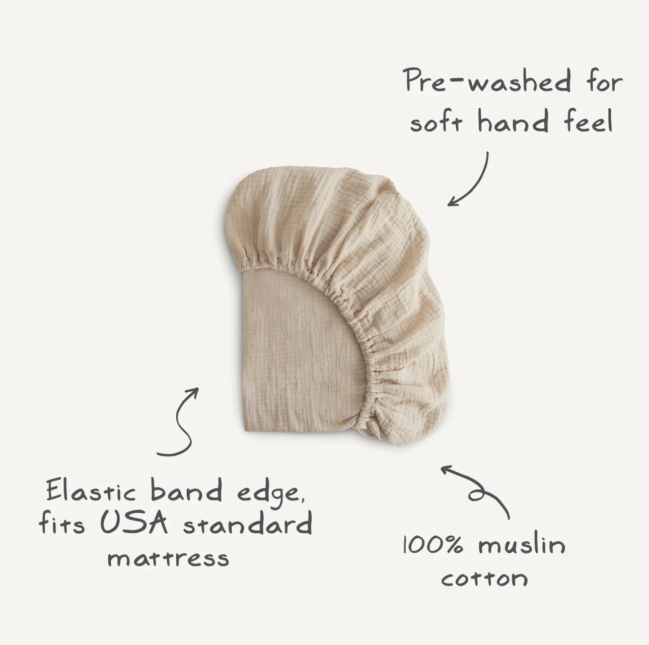 Extra Soft Muslin Crib Sheet