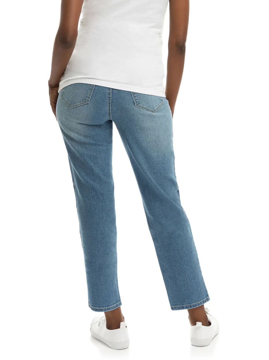 Maternity 28" Straight Leg Jean W/ Bellyband In Kinsley