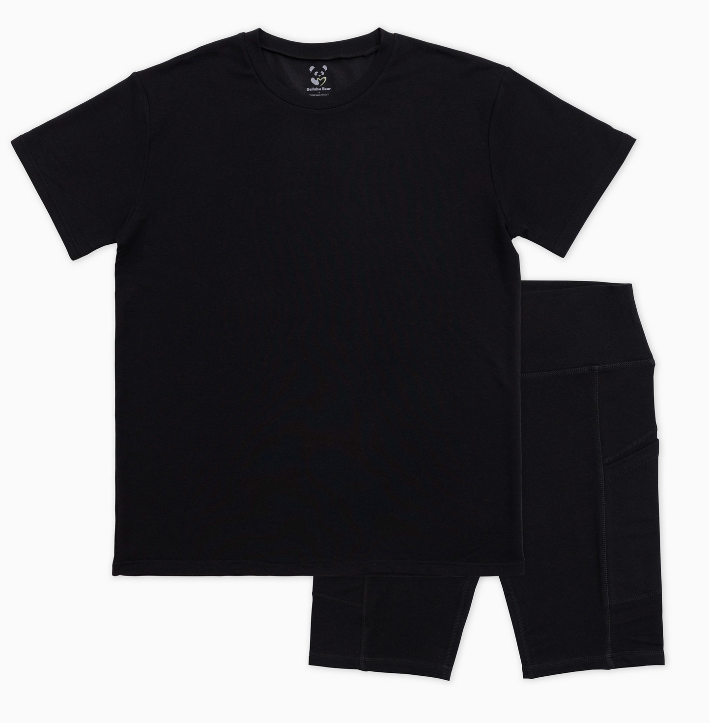 Obsidian Mama Oversized Tee & Biker Shorts Set