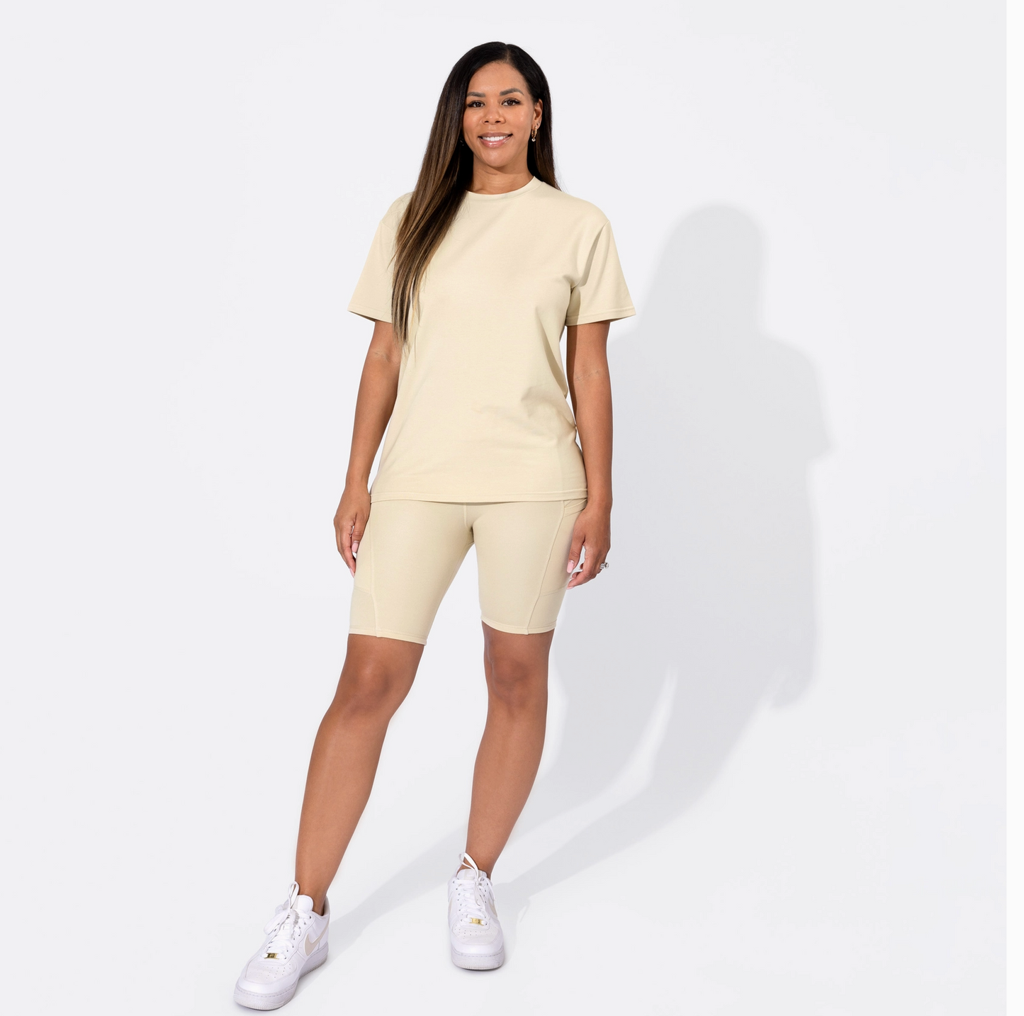 Oat Mama Oversized Tee & Biker Shorts Set