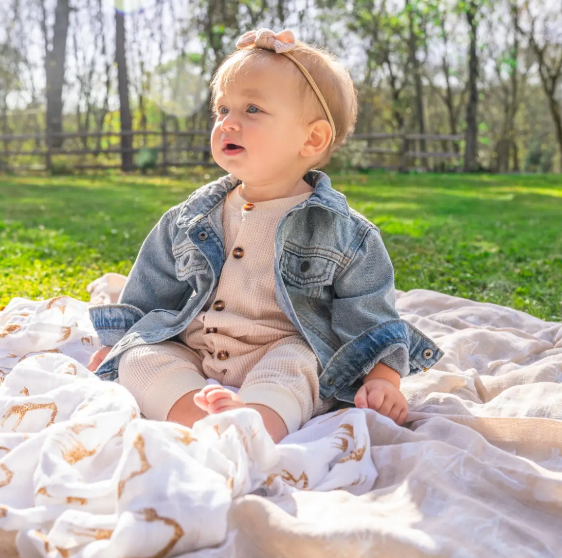 Safari Dreams Muslin Swaddles 4-Pack