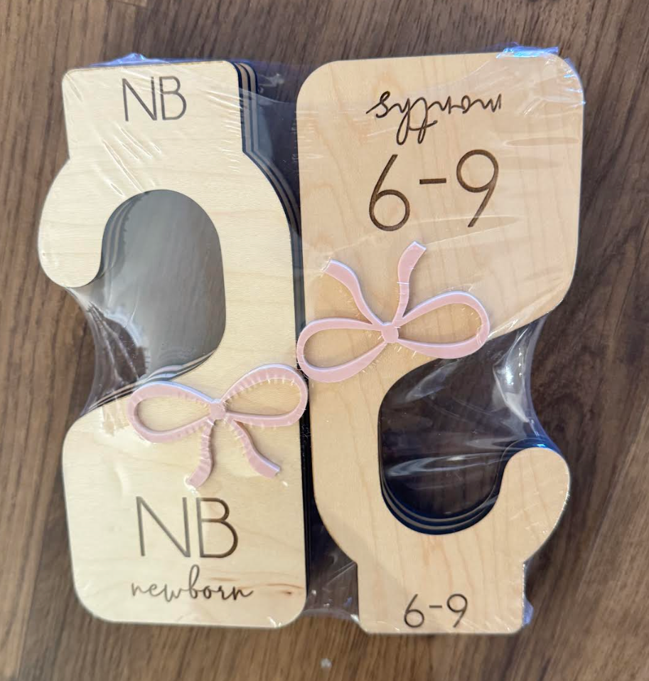 Cute Bows Closet Dividers - Blush