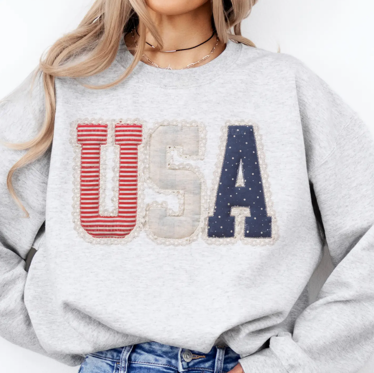 USA Print Crewneck