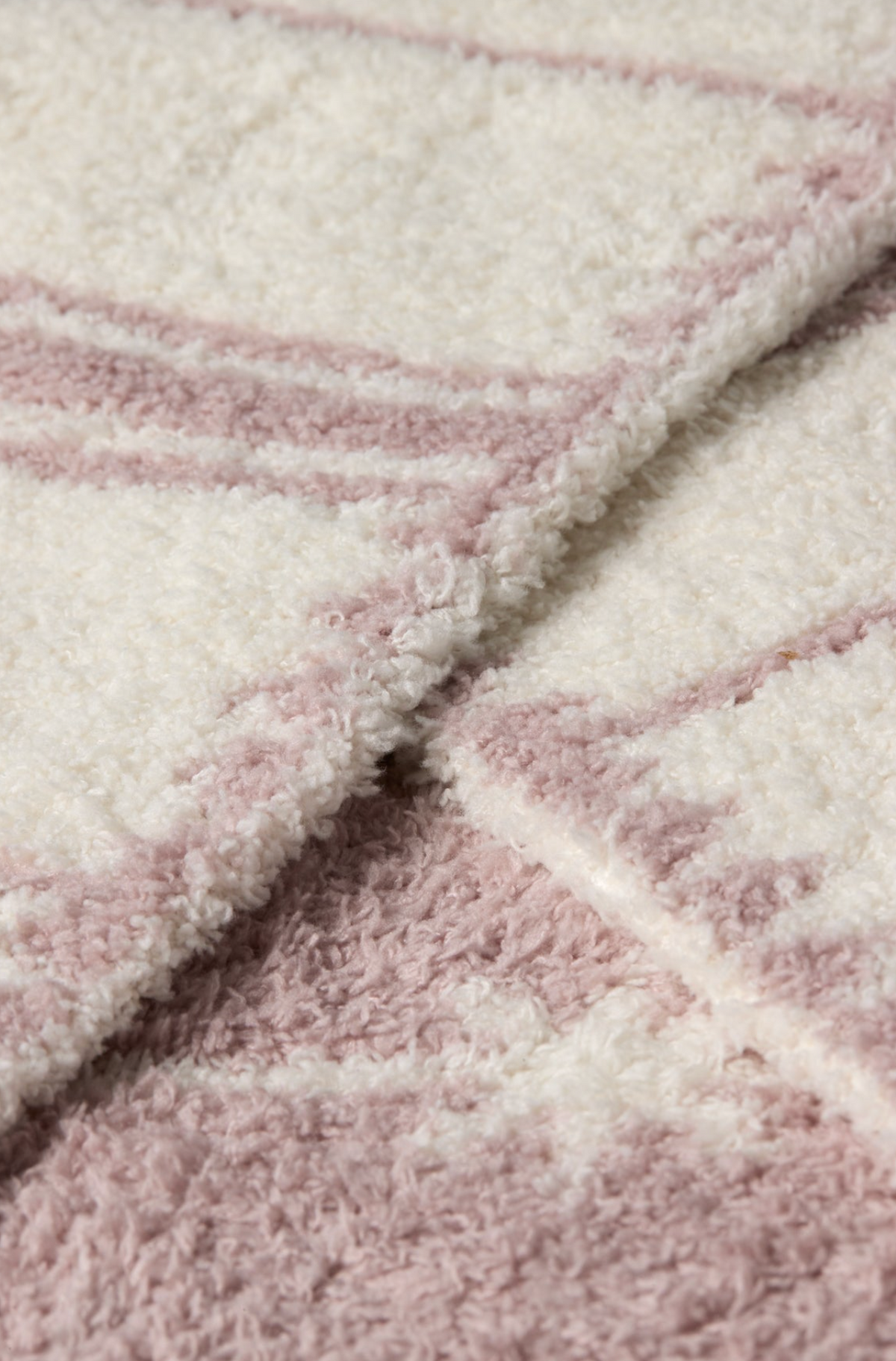 CozyChic Folklore Star Stroller Blanket - Faded Rose/Cream