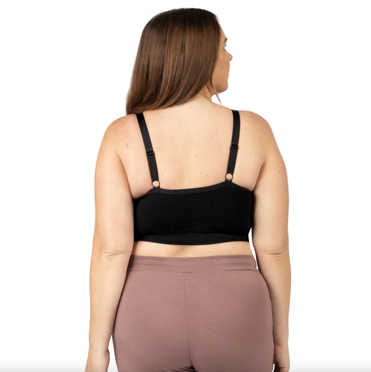 Sublime Bamboo Hands-Free Pumping Lounge & Sleep Bra - Black