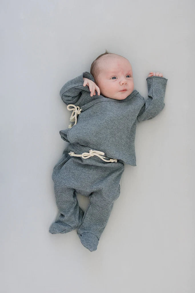 Stone Stretchy Crib Sheet