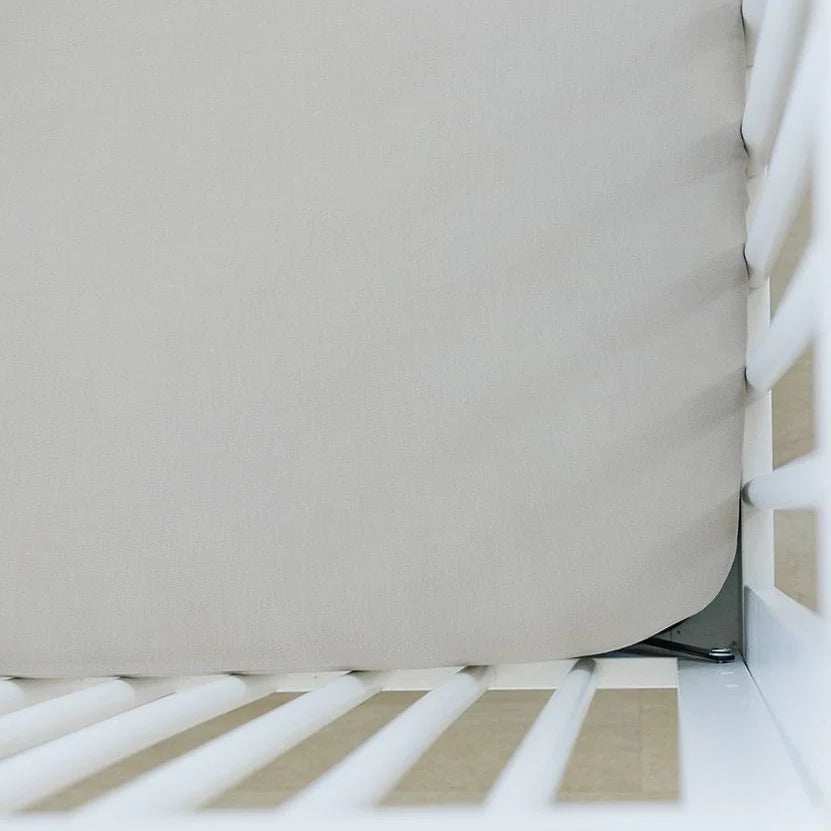 Oatmeal Stretchy Crib Sheet