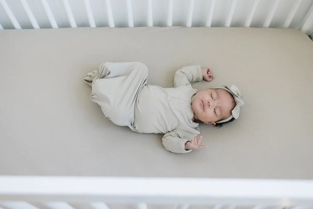 Oatmeal Stretchy Crib Sheet