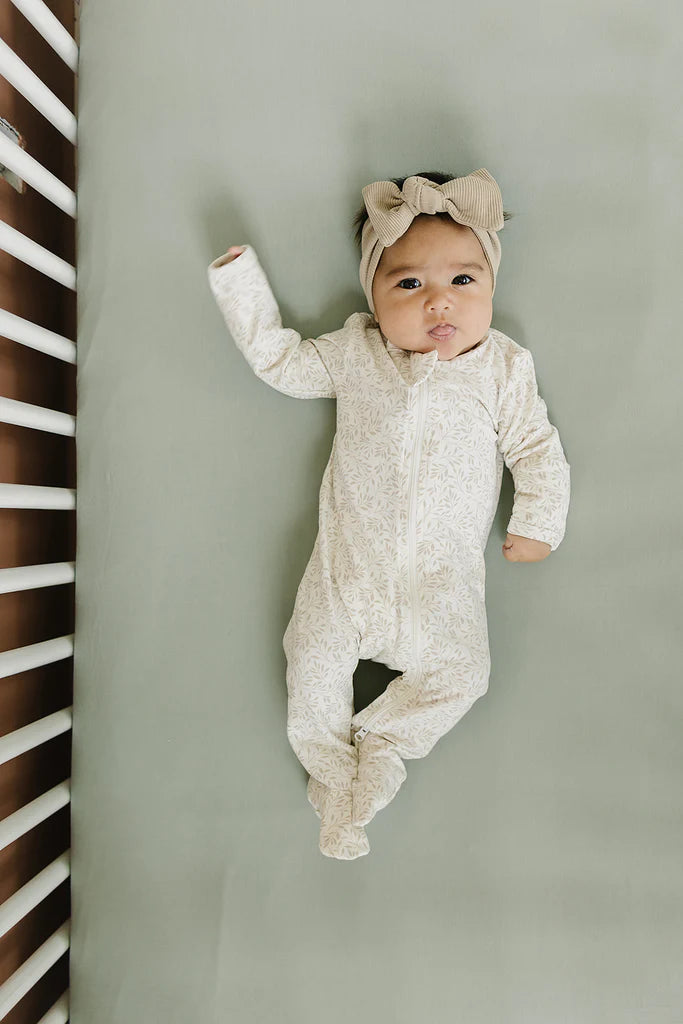 Sage Stretchy Crib Sheet