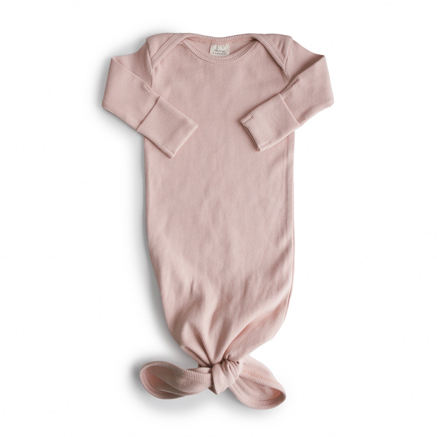 Ribbed Knotted Baby Gown