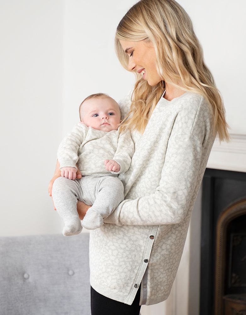 Mama & Mini Animal Print Sweater Set