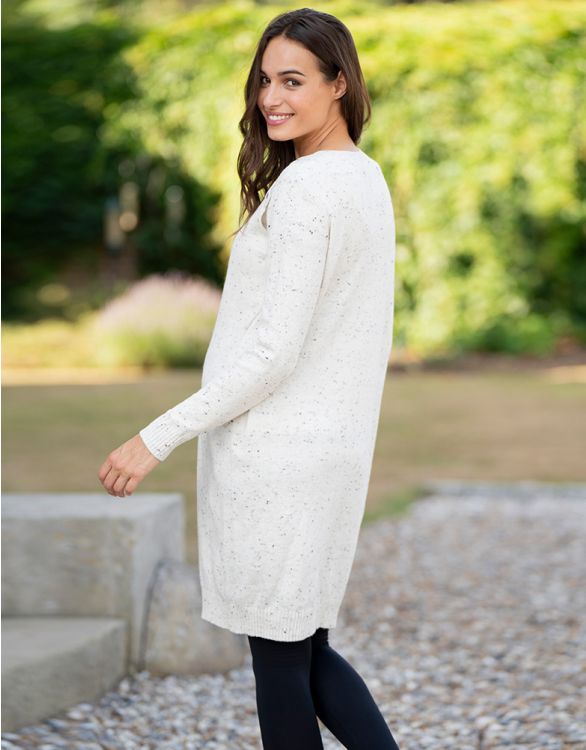 Cream Knit Maternity & Nursing Dress