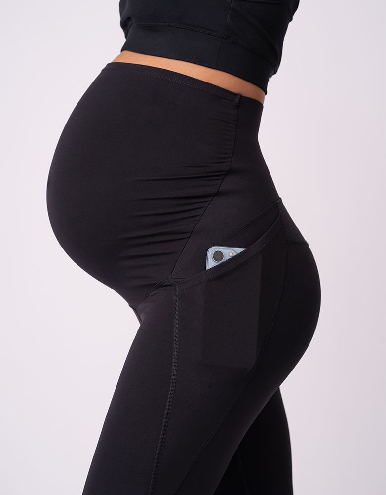 Black 3/4 Support Active Legging