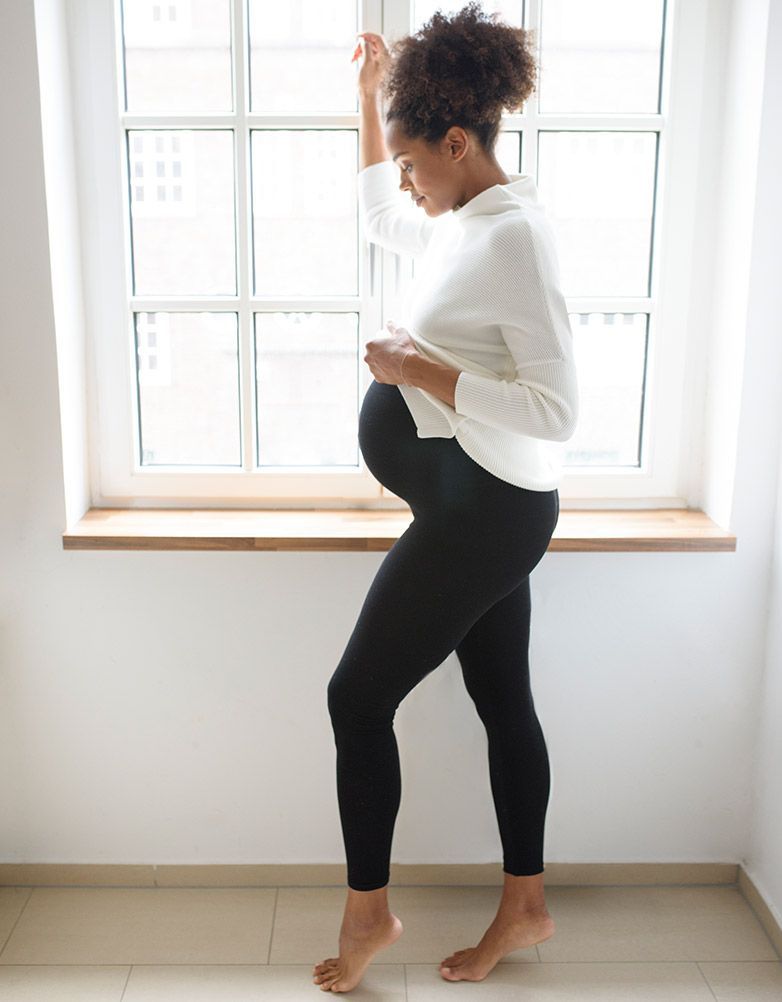 Black Bamboo Maternity Legging