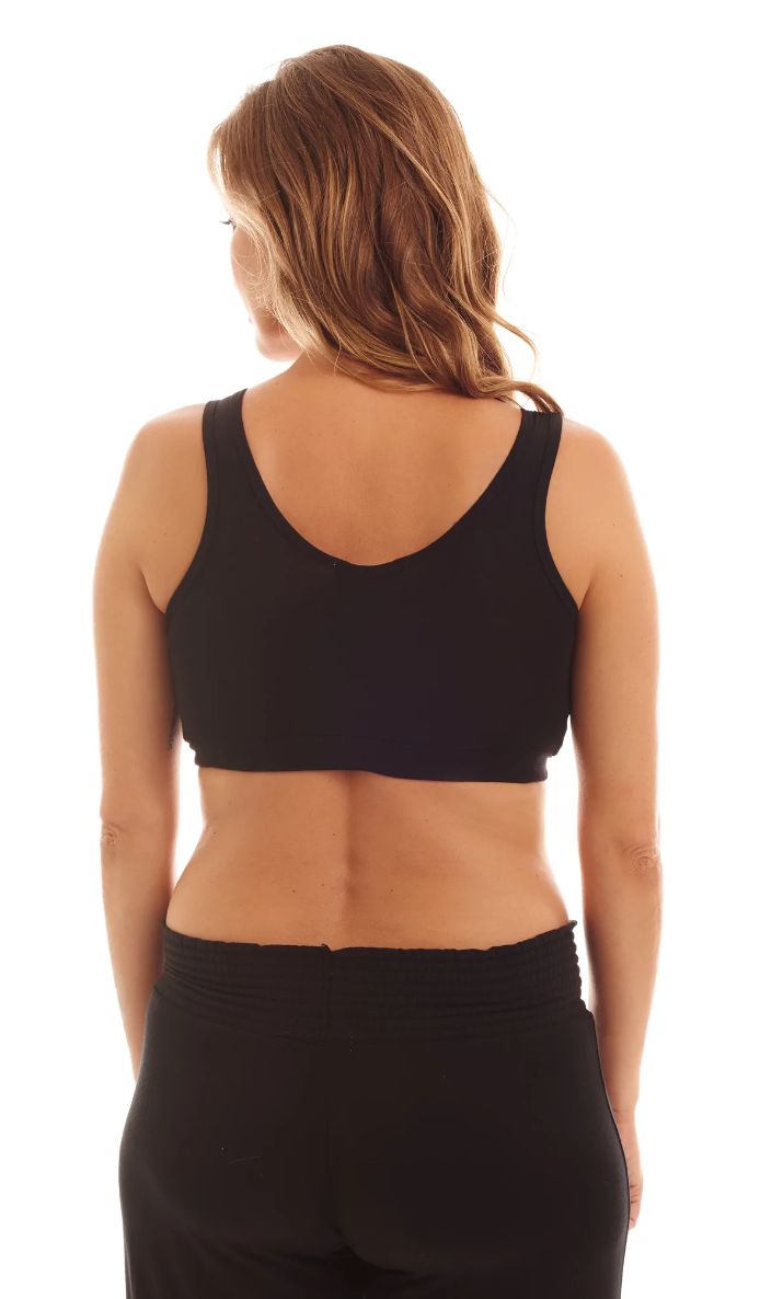 Paisley 3-Pack Sleep Bras - Black/Nude/Black