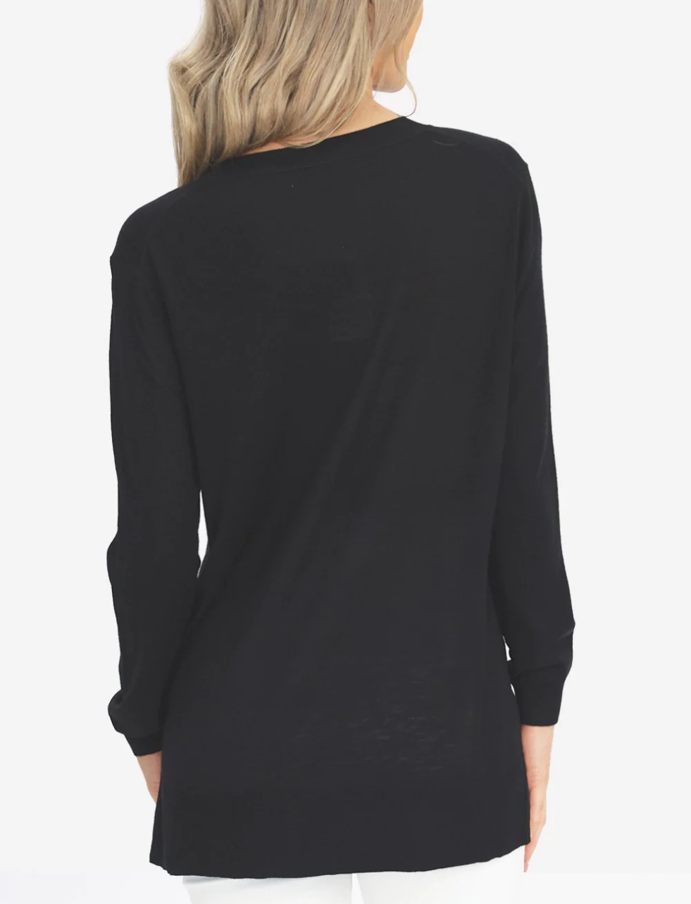 Black Oversize Maternity Sweater