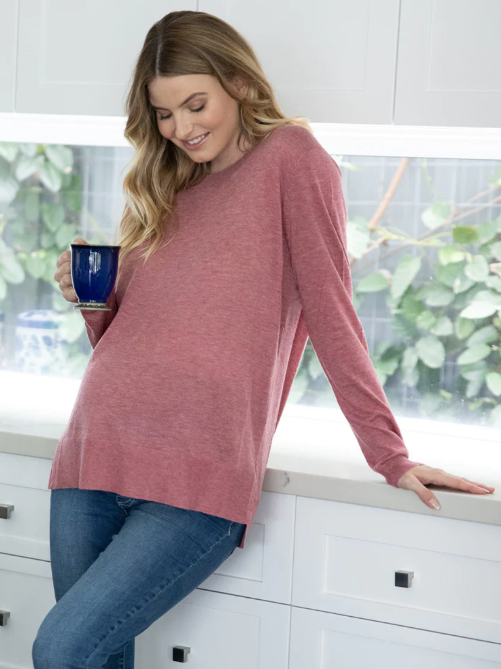 Rose Oversize Maternity Sweater