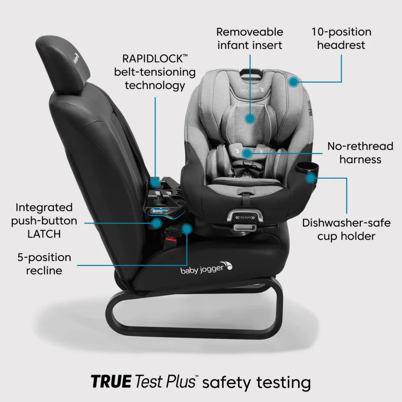 Baby Jogger City Turn Rotating Convertible Car Seat