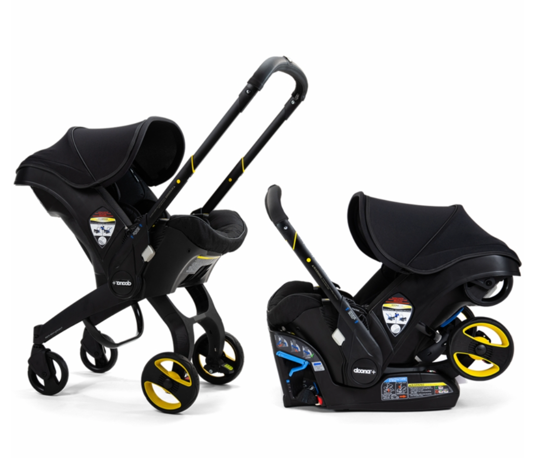 Doona Infant Car Seat Stroller Midnight Edition Mickey Roo