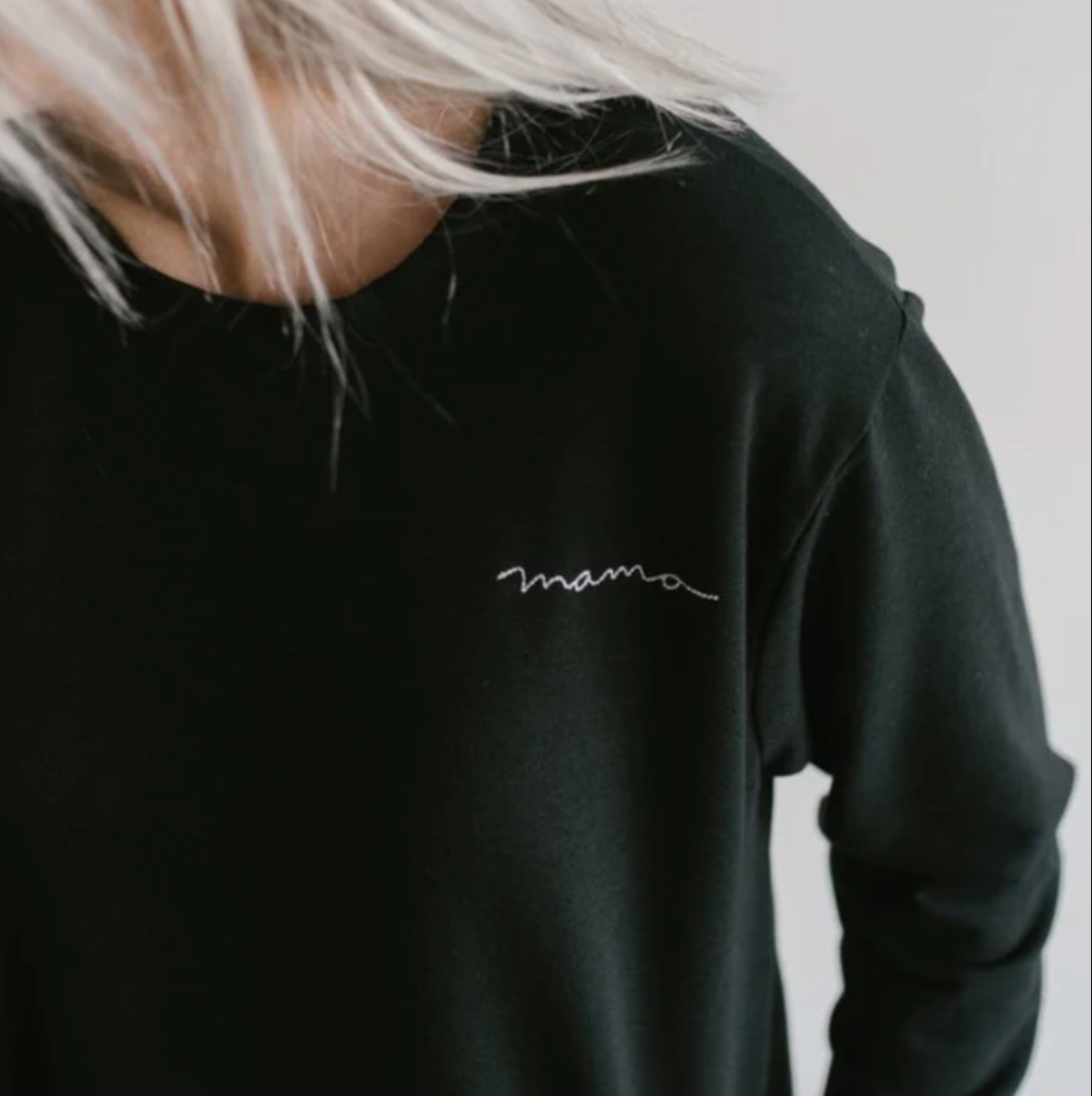 Mama Crewneck - Black