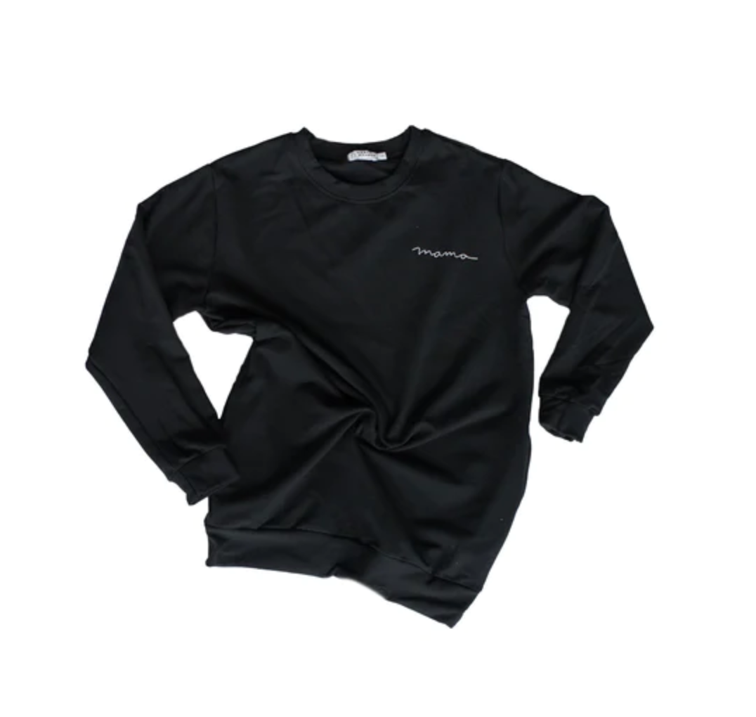 Mama Crewneck - Black