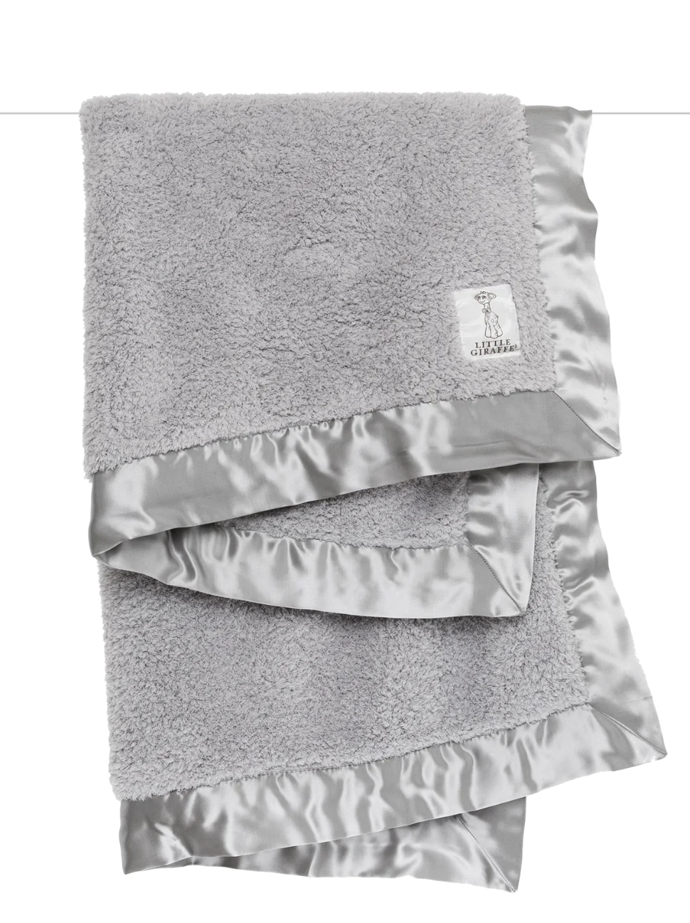 Silver Chenille Baby Blanket