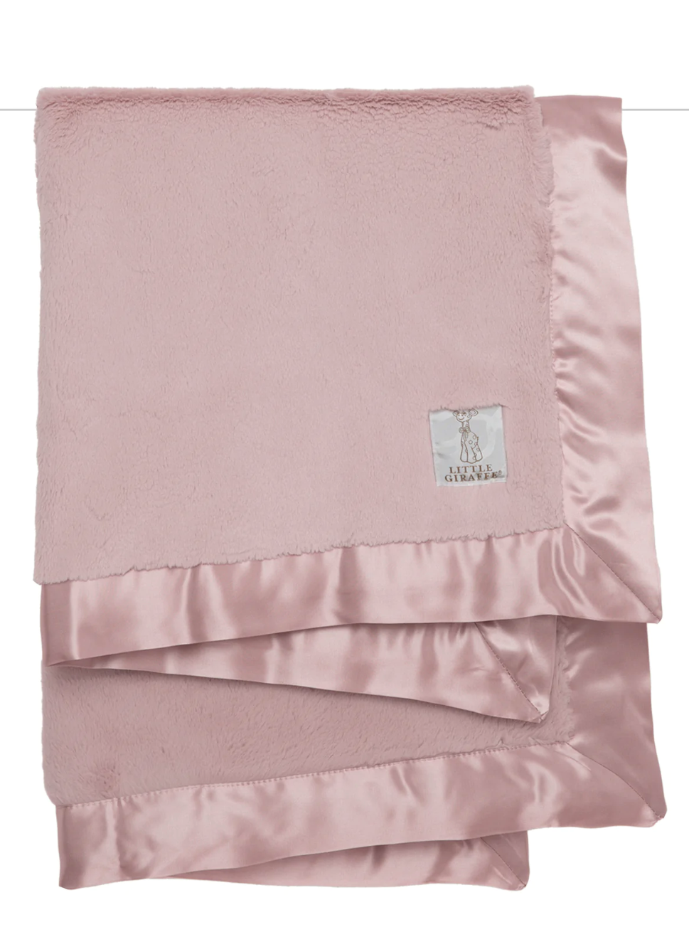 Dusty Pink Luxe Faux Fur Baby Blanket