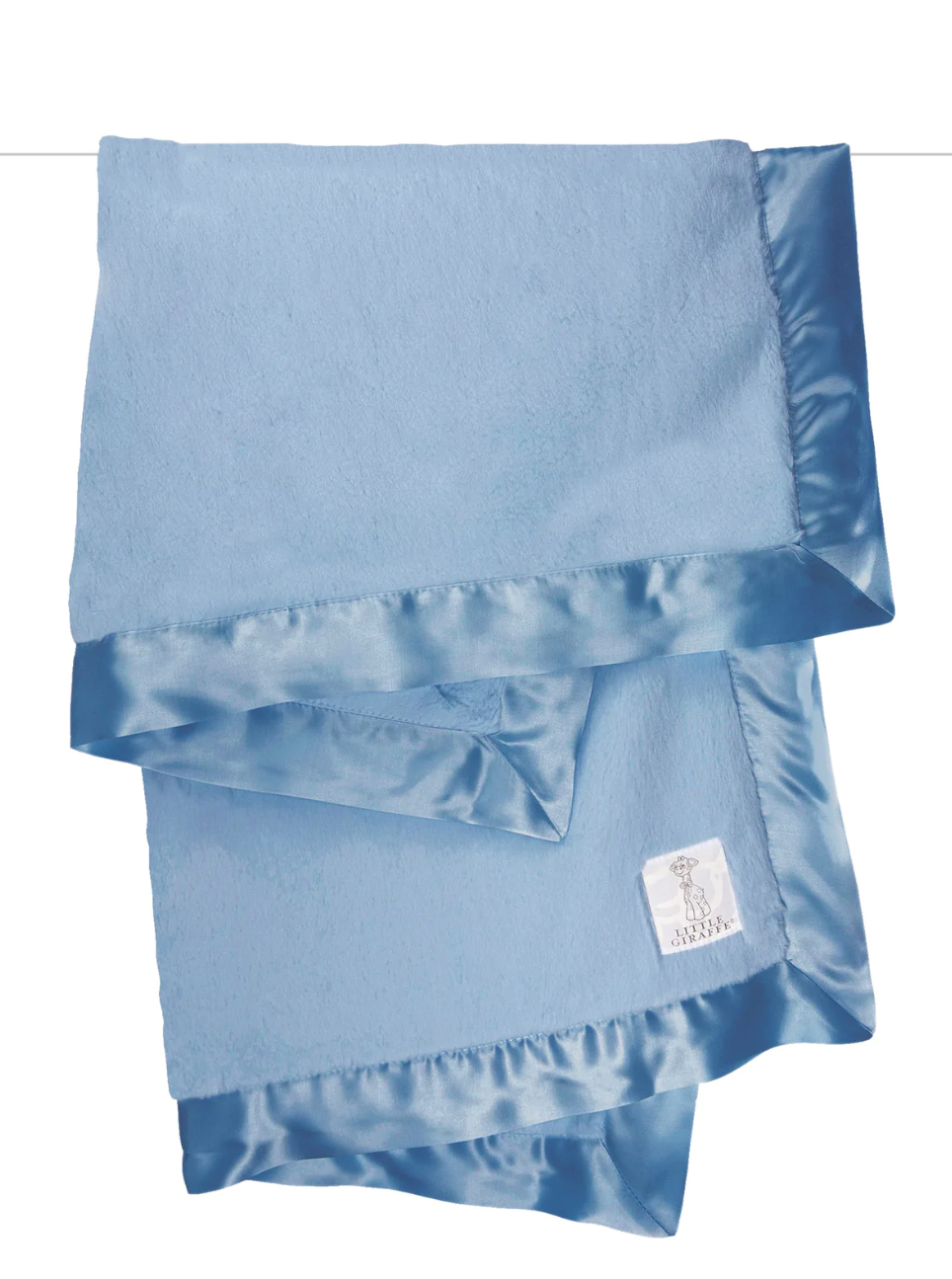 Cornflower Luxe Faux Fur Baby Blanket