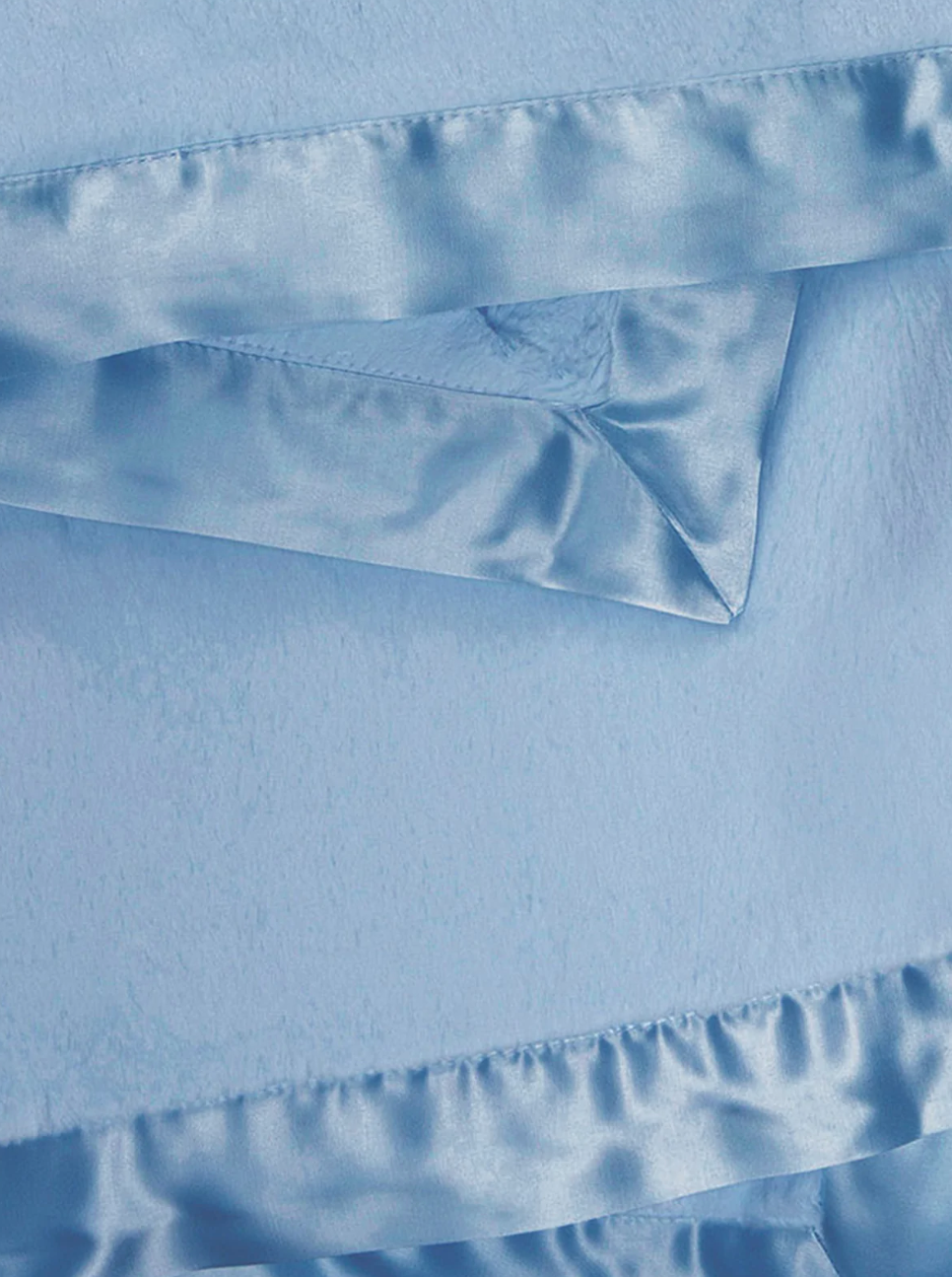 Cornflower Luxe Faux Fur Baby Blanket